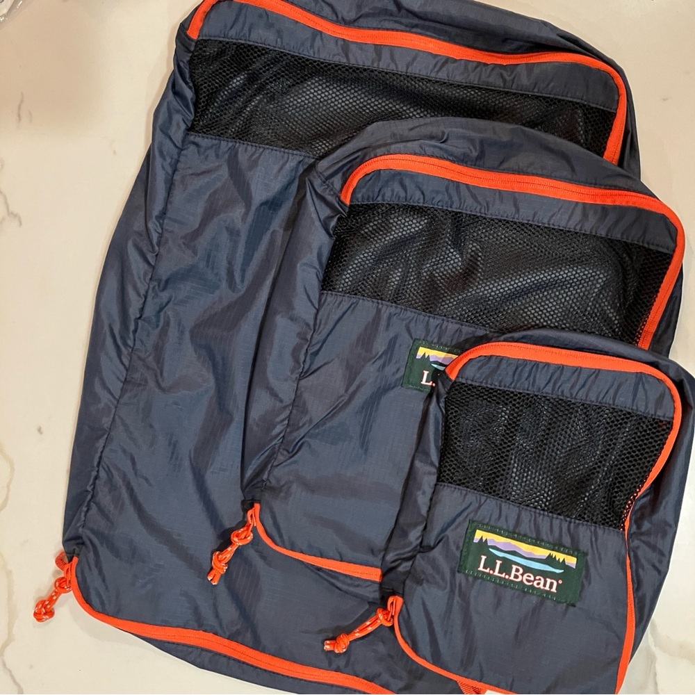 LLBean Packing Cubes Carbon Navy